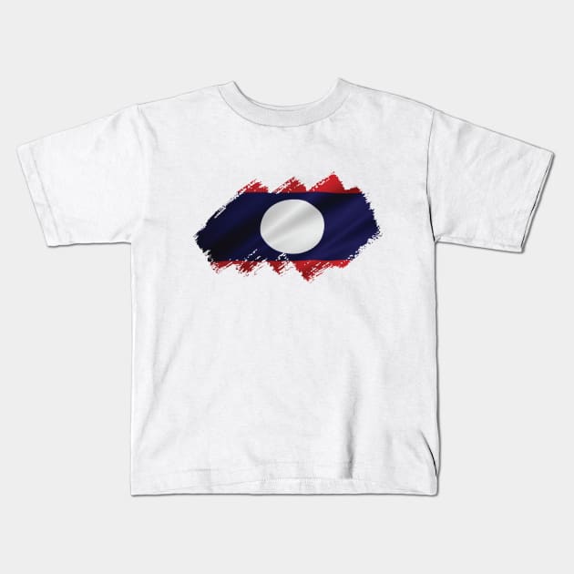 Laos Kids T-Shirt by Teemperor